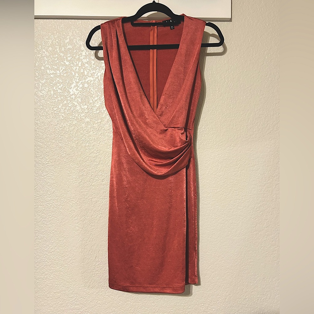 Lulu's Terra Cotta Cocktail Dress